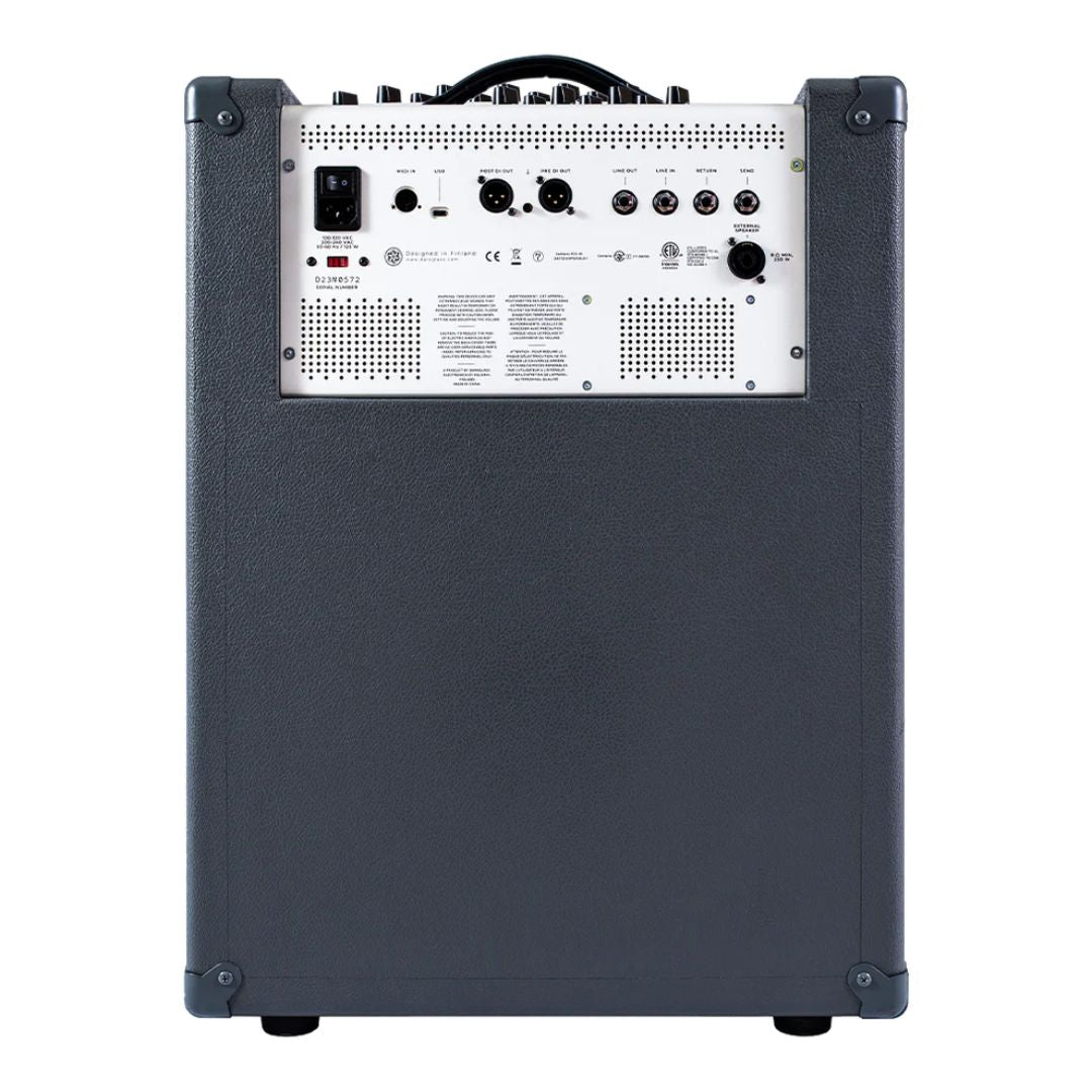 Rear view of Darkglass Infinity 500 Combo 210 Bass Amplifier on white background