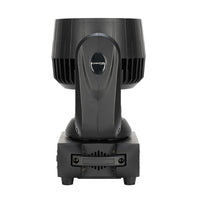 Side view of Eliminator Lighting Stryker Wash Moving Head with head tilted up on white background