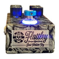 Front view of Flattley Bass Poison Ivy Bass Fuzz Pedal on white background