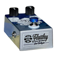 Angled front view of Flattley Bass Valkyrie Bass Vintage Chorus Pedal on white background