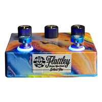 Front view of Flattley Solaris Pro Fuzz with Boost Pedal on white background