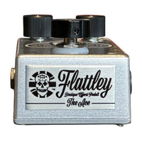 Front view of Flattley The Ace Tone Boost Pedal on white background