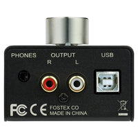 Top ports view of Fostex PC100USB-HR2 Volume Controller on white background
