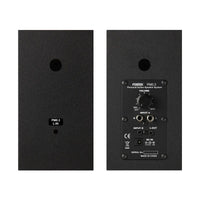 Rear view of Fostex PM0.3H-B 3" 2-Way 30W Active Speaker on white background