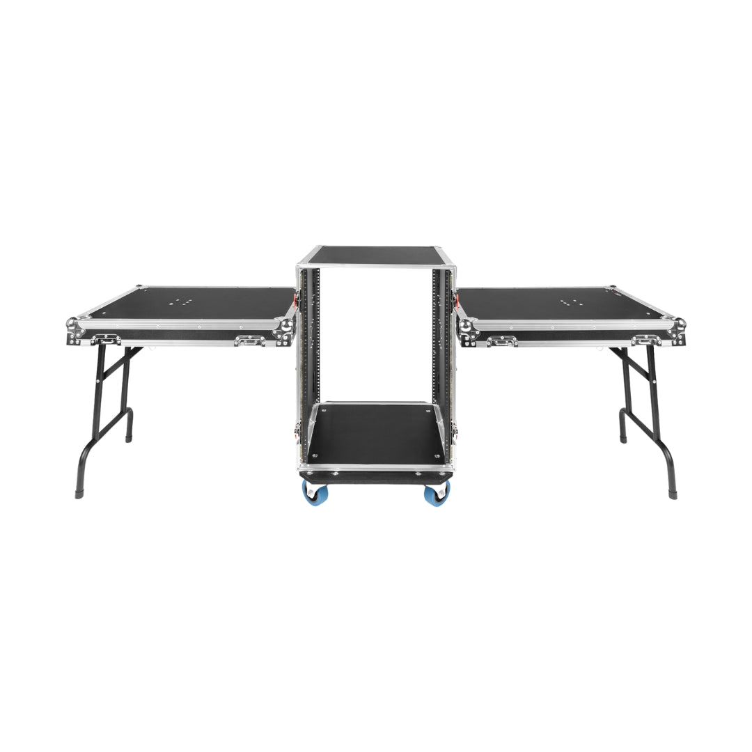 Gator Cases 16U ATA Road Rack Case W/ Fold-Out Tables
