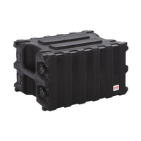 Black hard-shell storage case with Gator logo on a white background