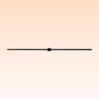 Front view of Grace Design E406 Dual Microphone Sliding Bar on orange background