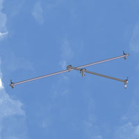 Angled view of Grace Design SB-DT-HD Decca Tree on blue background