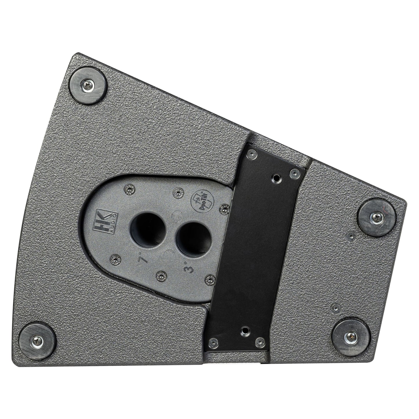 Bottom view of HK Audio LINEAR 9 210 LTA Speaker on white background