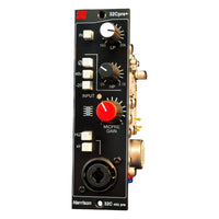 Angled front view of Harrison Audio 32Cpre+ 500 Series Module on white background