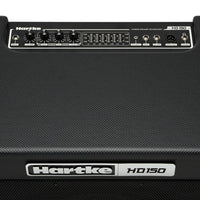 Hartke HD150 guitar amplifier with control panel and branding.
