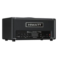 Angled front view of Hiwatt Bulldog 770 Bass Amplifier Head on white background