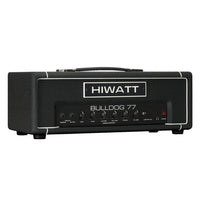 Angled front view of Hiwatt Bulldog 77 Bass Amplifier Head on white background