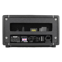 Rear view of Hiwatt Hi-5 Guitar Amplifier Head on white background