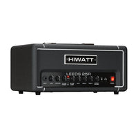 Angled front view of Hiwatt Leeds 25R Guitar Amplifier Head on white background