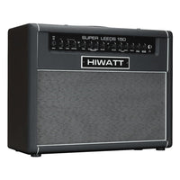 Angled front view of Hiwatt Super Leeds 150R Combo Guitar Amplifier on white background