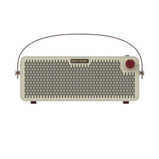 Vintage-style radio with 'Hotone' branding on a white background