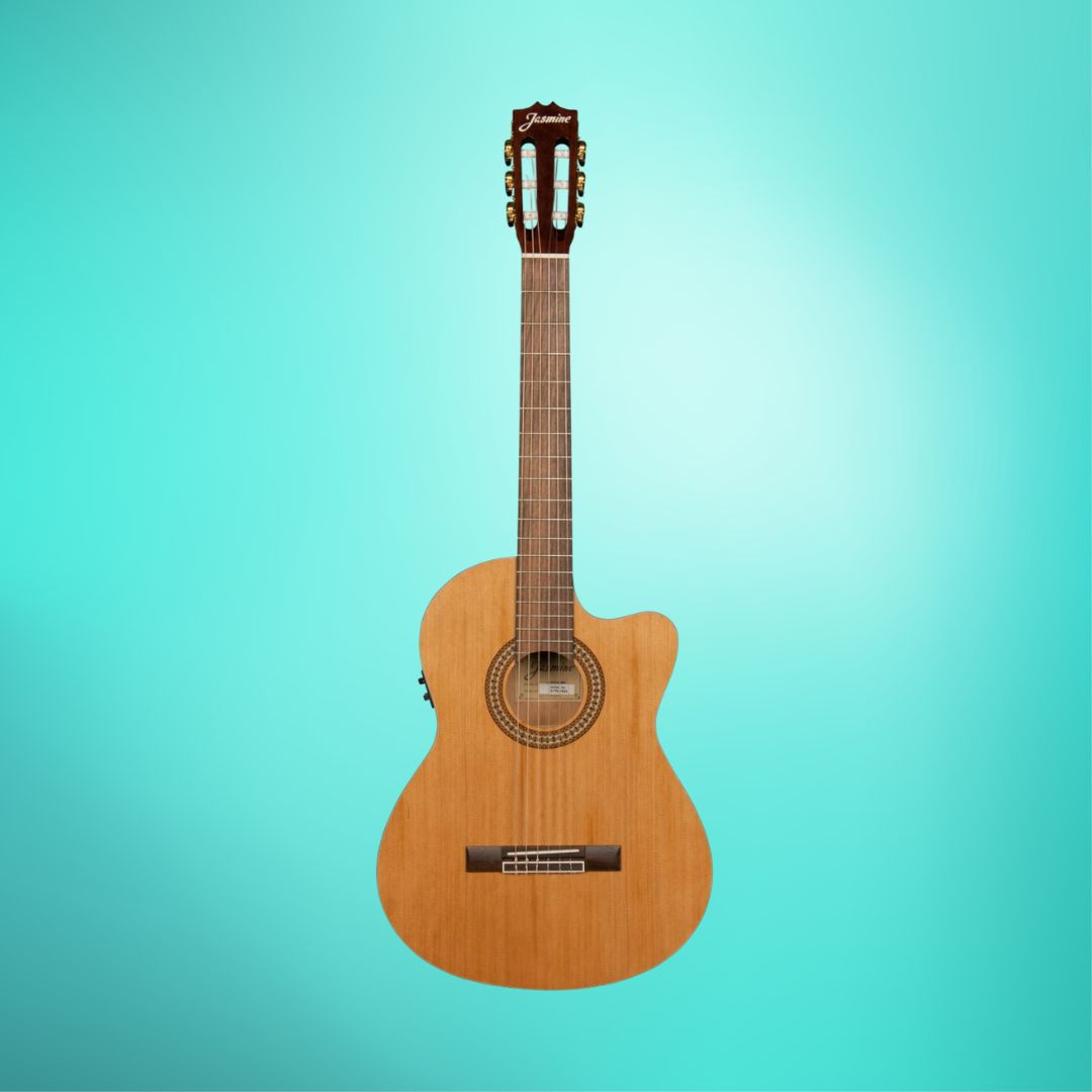 Jasmine JC-27CE Nylon String Classical Electric Guitar (Natural)