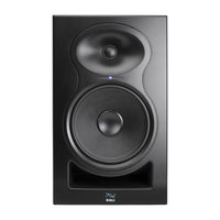 Black speaker with Kali logo on a white background