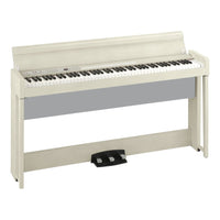 Front view of Korg C1 Air Digital Piano White Ash on white background