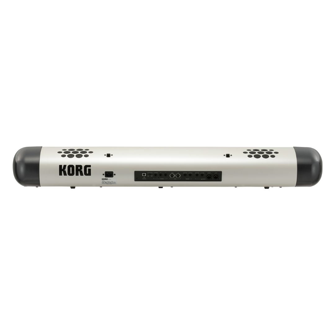 Rear view of Korg SV-2 Stage Vintage Piano 73 Keys with Internal Speakers on white background