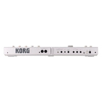 Rear view of Korg microKORG2 White on white background