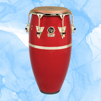 Front view of LP Fausto Cuevas 11-3/4″ Conga on blue background