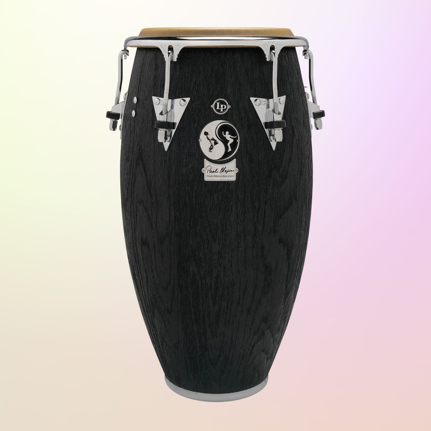 Front view of LP Paoli Mejias Balance 11-3/4″ Conga on multicolored background