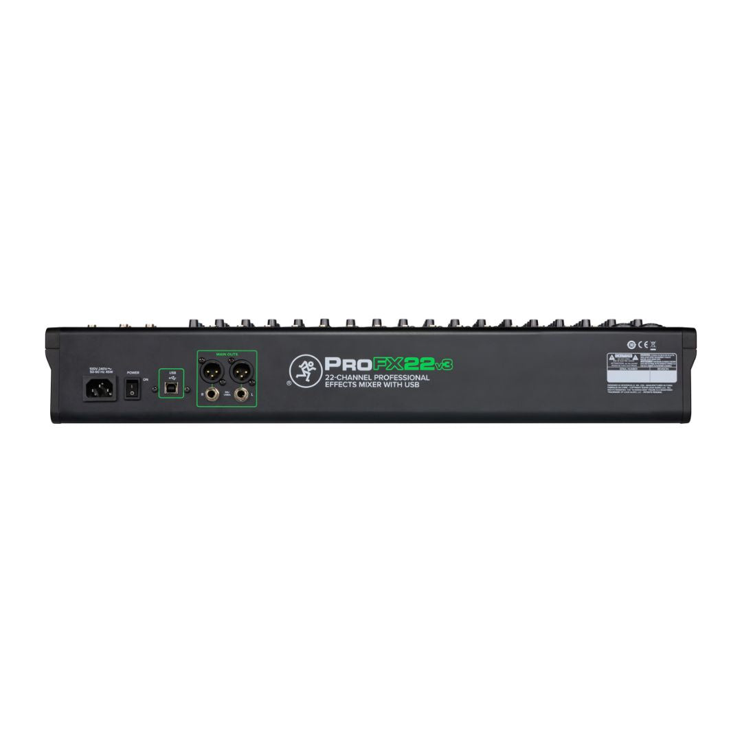 Mackie ProFX22v3 22-Channel 4-Bus Analog Mixer with USB