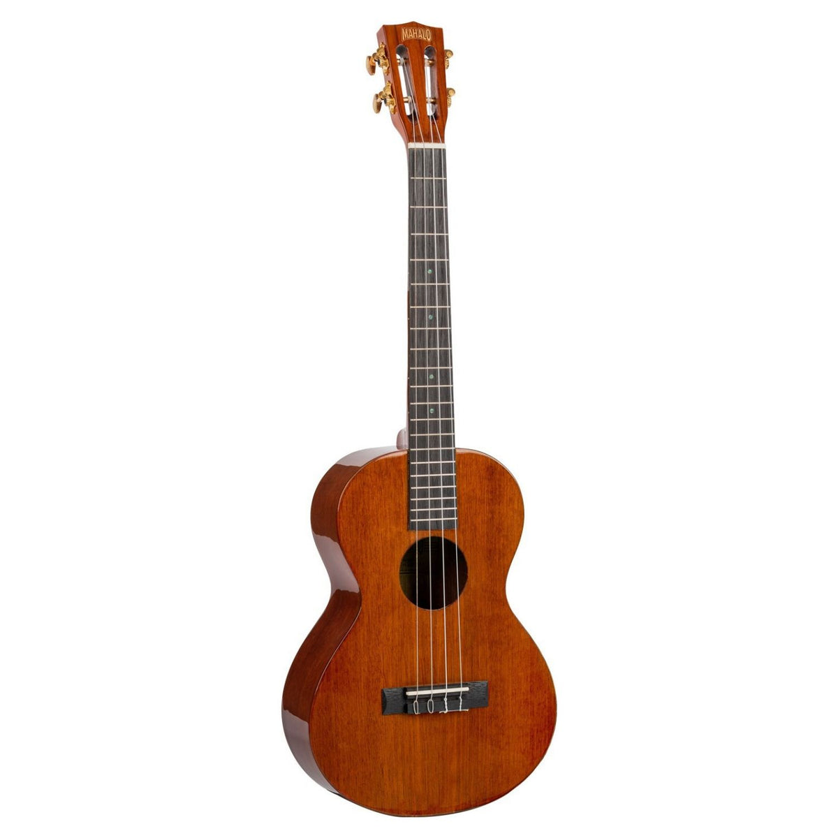 Front view of Mahalo MJ4 Java Series Baritone Ukulele Vintage Natural on white background