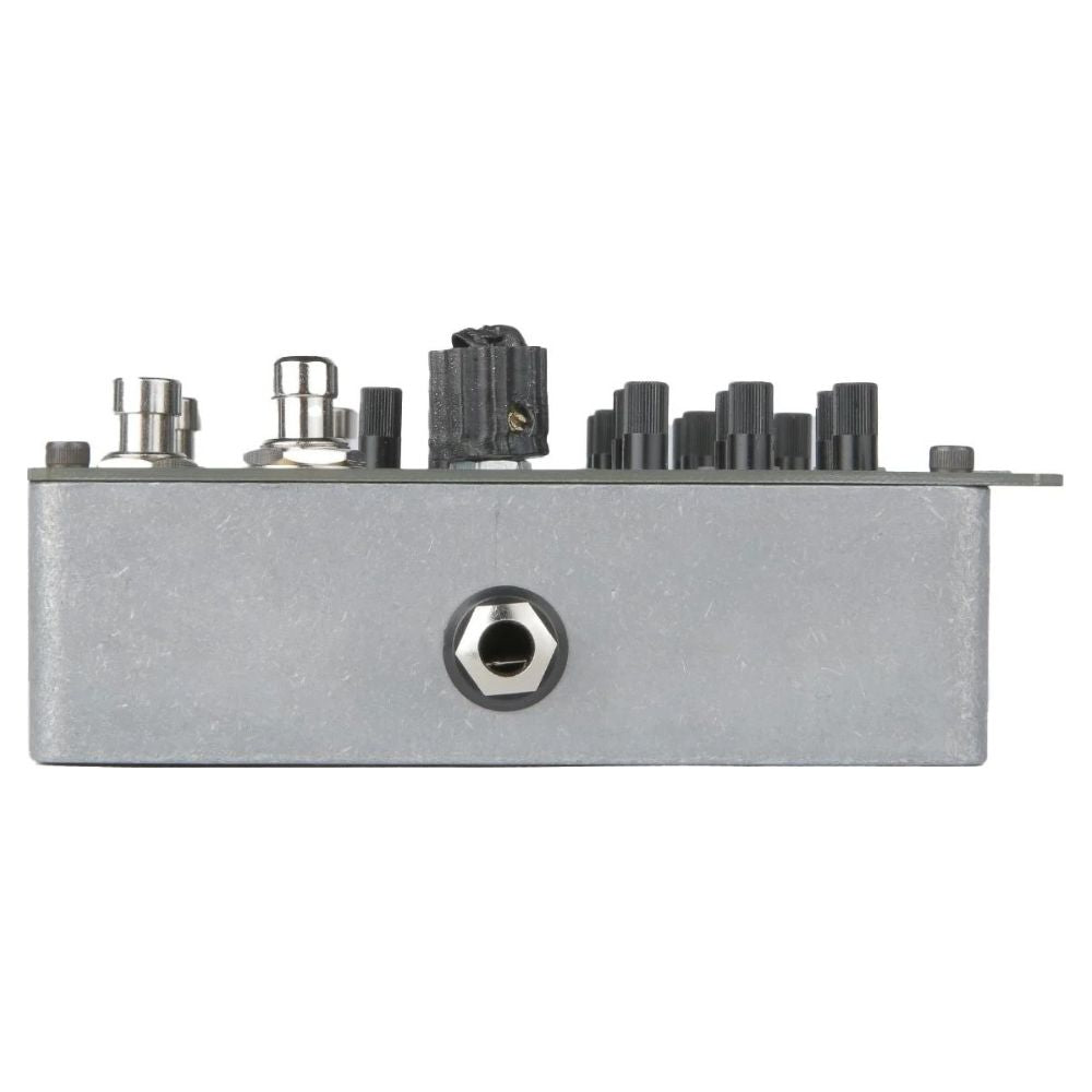 Right port view of Maneco Labs Grone Drone Pedal on white background