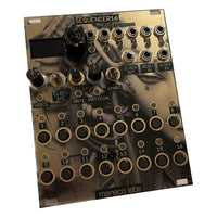 Angled front view of Maneco Labs SEQUENCER16 Module on white background