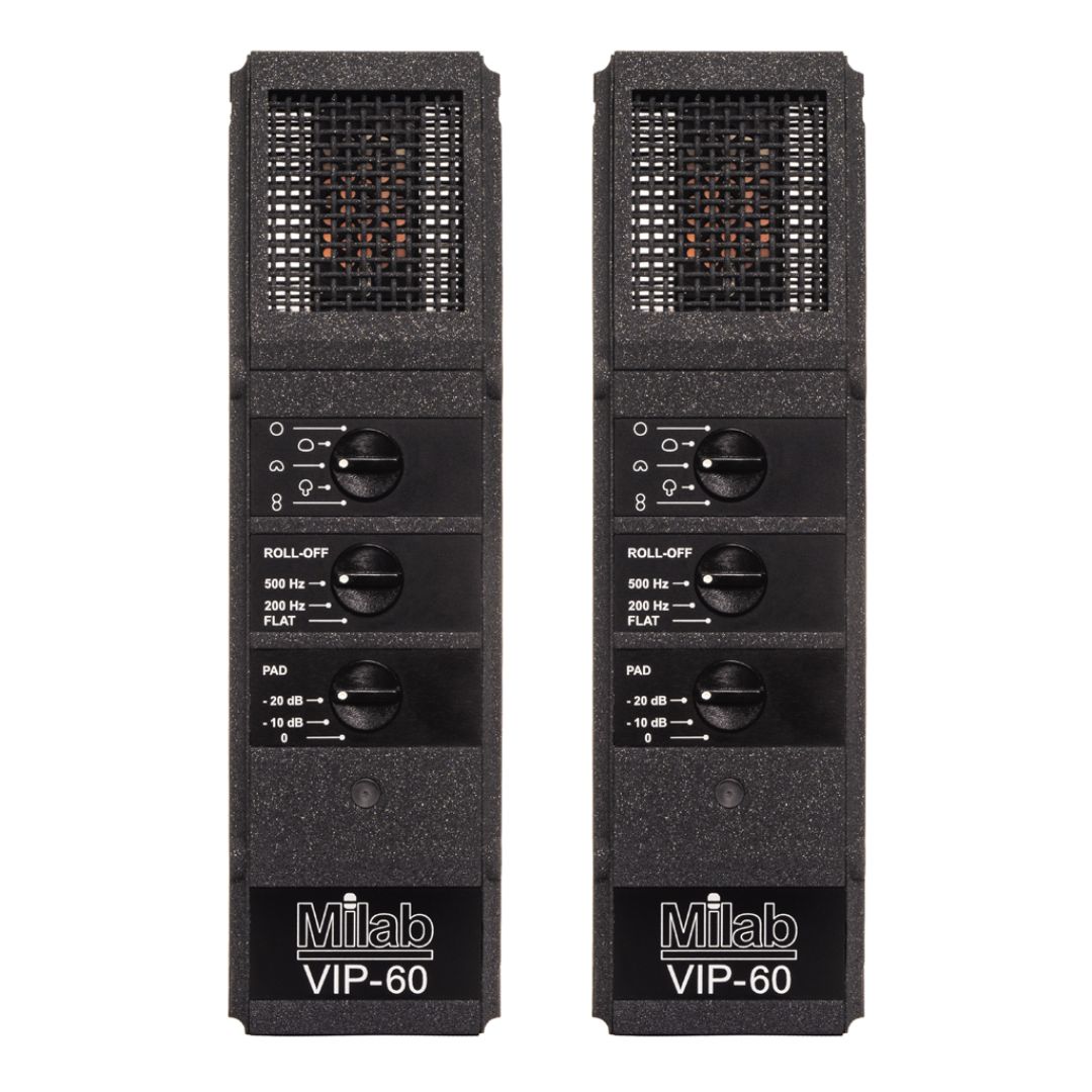 Front view of Milab VIP-60 Matched Pair on white background