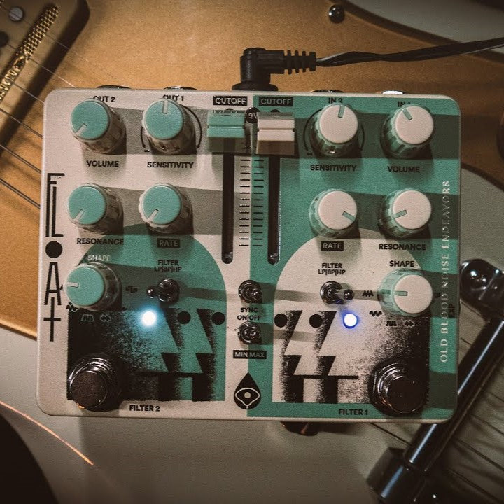 OBNE Float Pedal On a Guitar