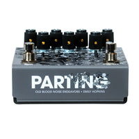 Bottom view of OBNE Parting Glitch Device Pedal Stone on white background