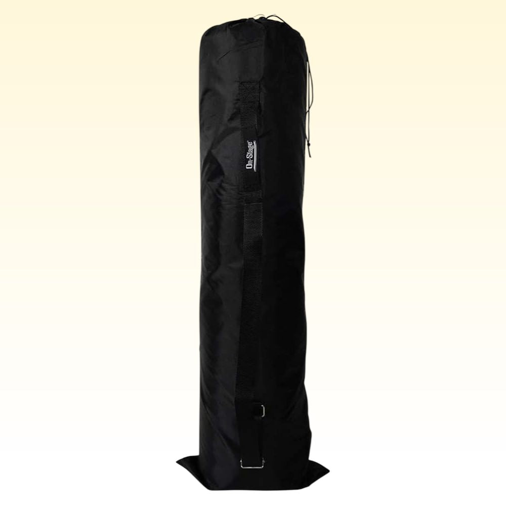 Carrying bag of On-Stage Large Drum Mat on yellow background