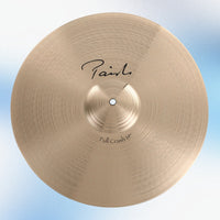 Front view of Paiste 19" Signature Full Crash Cymbal on Blue background