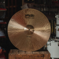 Front view of Paiste 22" Formula 602 Modern Essentials Crash Cymbal in studio