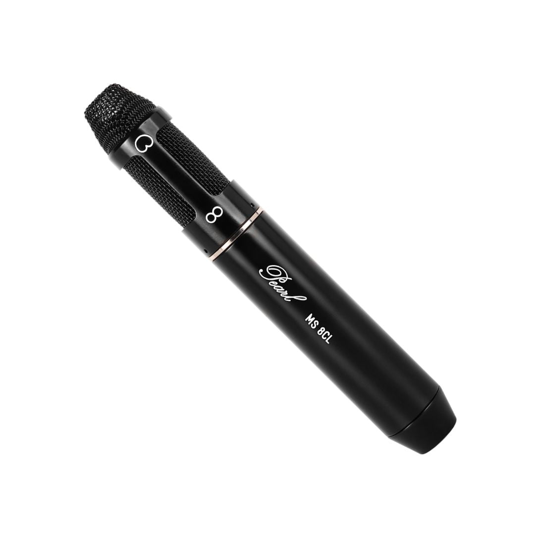 Slanted view of Pearl Microphone Labs MS 8CL on white background