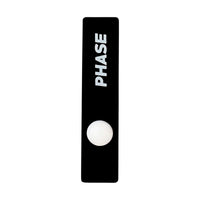 Single Phase Magnetic Sticker on white background