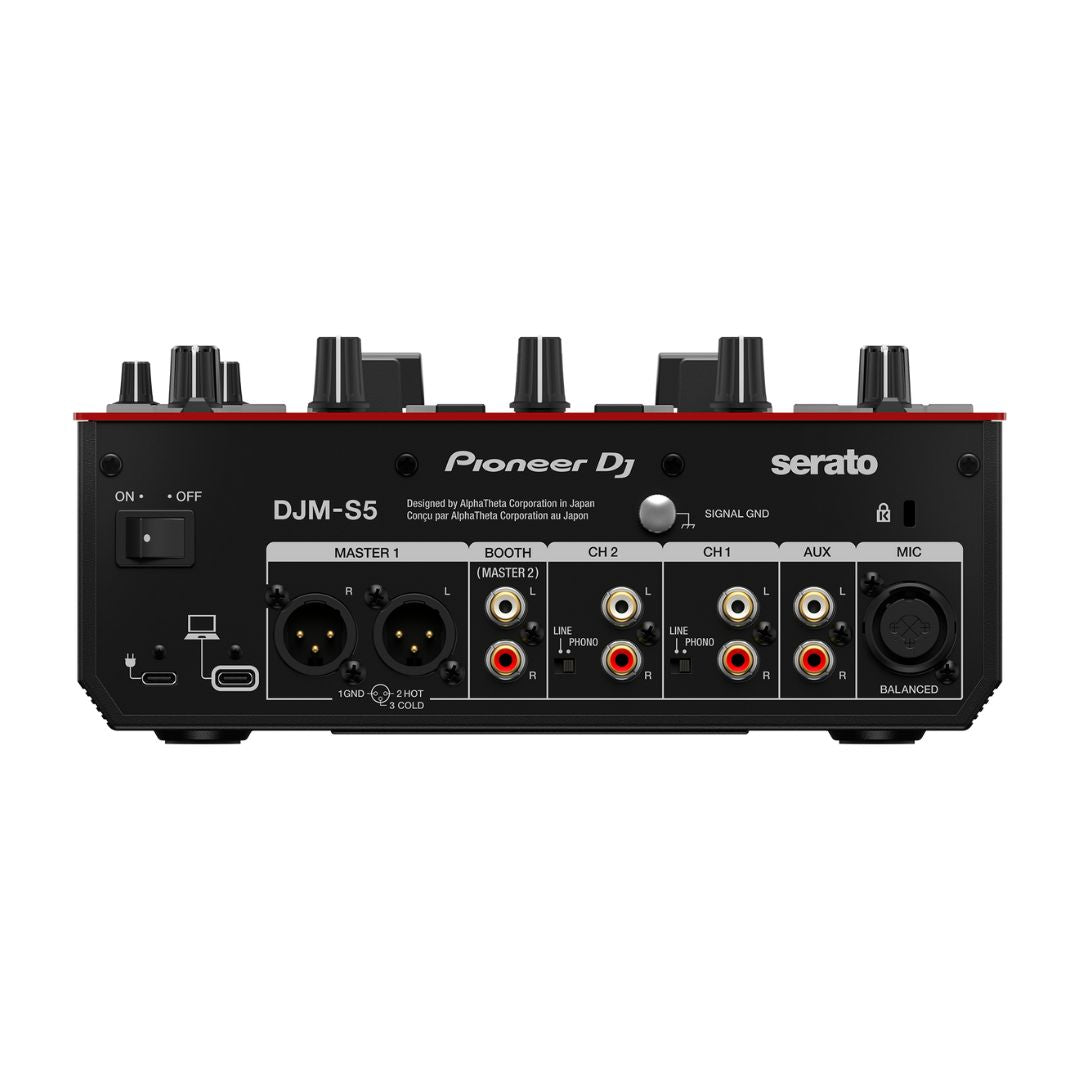 Pioneer DJ DJM-S5 2-Channel DJ Mixer (Gloss Red)