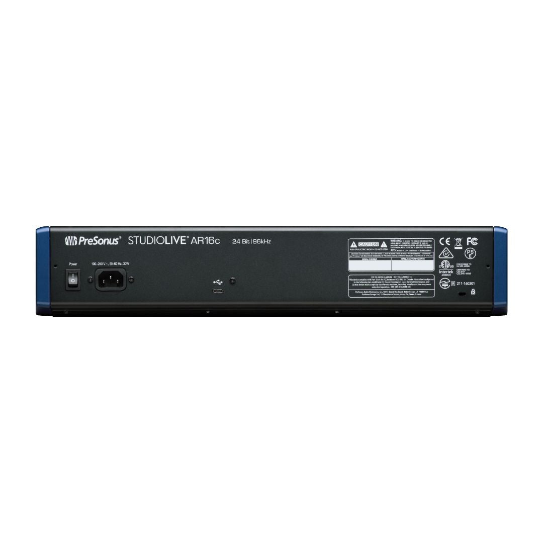PreSonus StudioLive AR16c Analog Mixer with USB-C