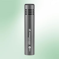 Front view of Sennheiser e 614 Condenser Microphone on green background