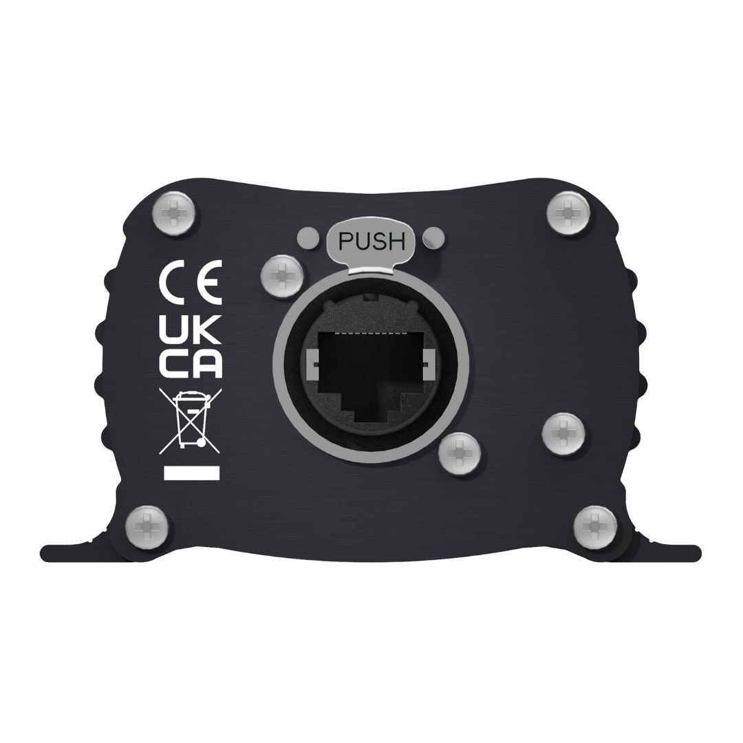 Rear panel of Sonifex AVN-DIO05 on white background