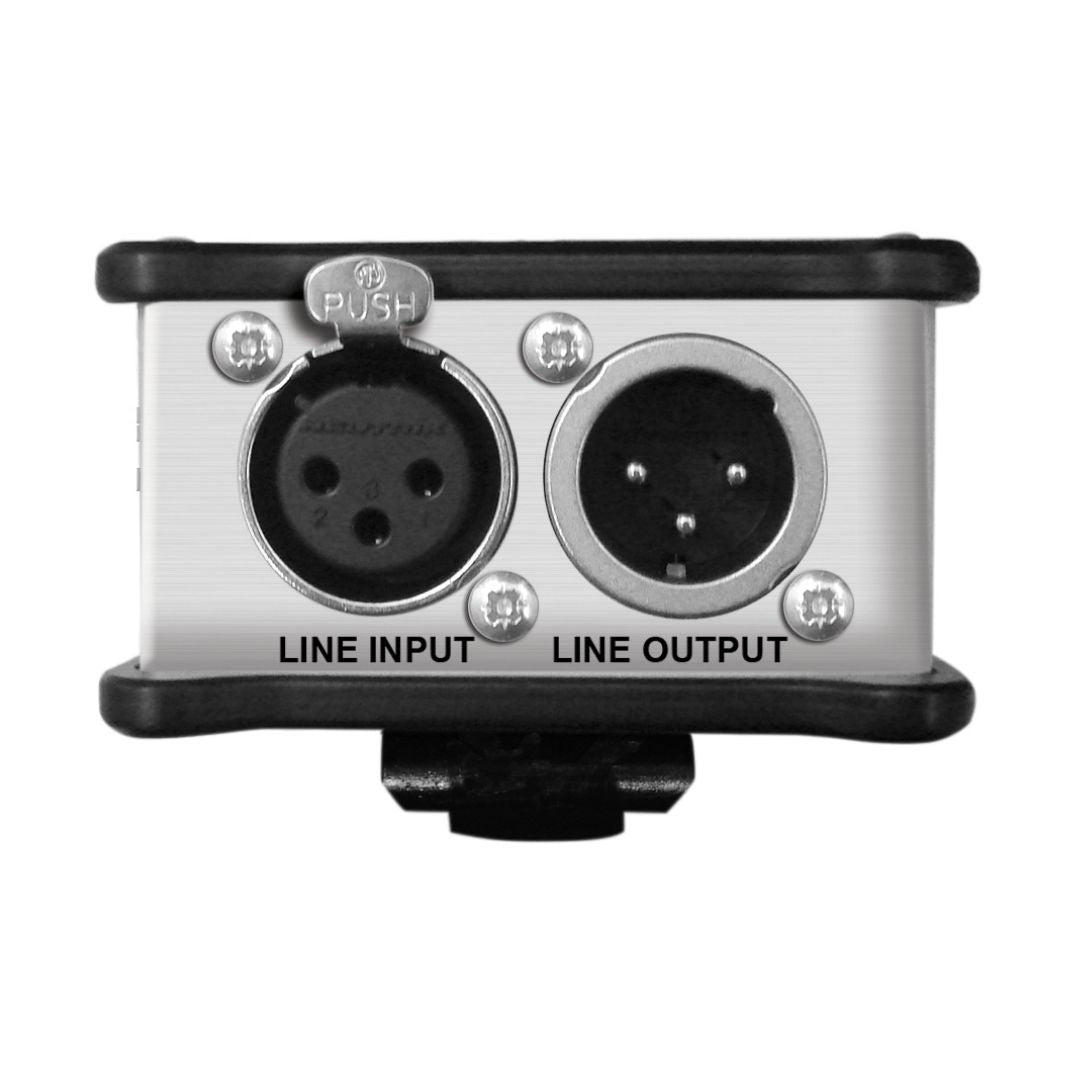 Bottom view of Sonifex CM-BH4W on white background