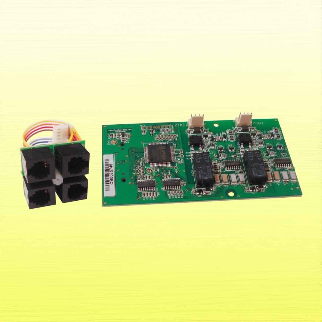 Front view of Sonifex CM-TBT on yellow background
