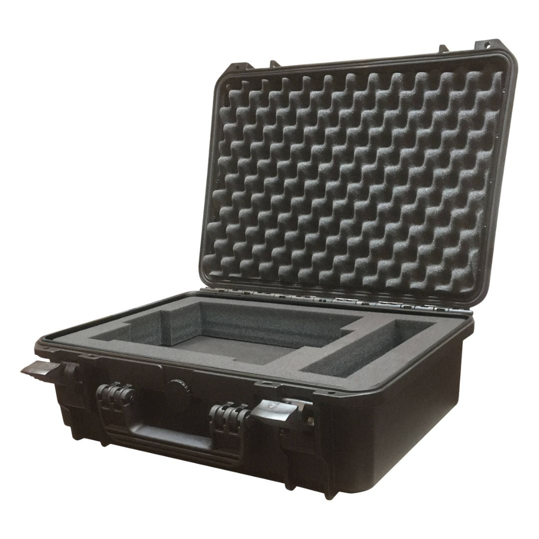 Sonifex CM-TC1 with lid open on white background