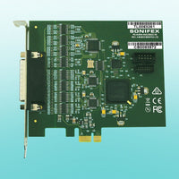 Top view of Sonifex PC-DIG4 on blue background