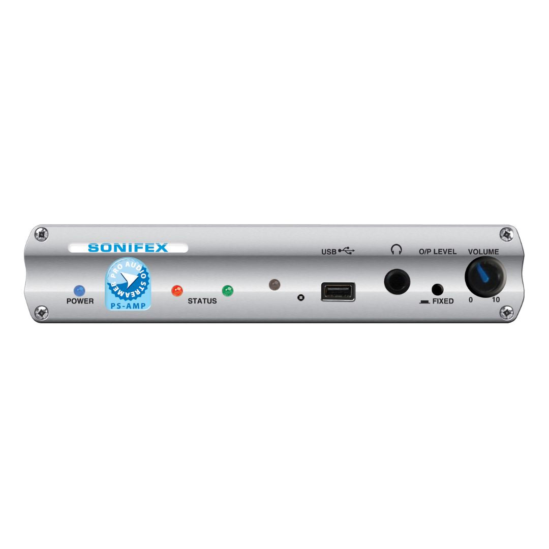 Front view of Sonifex PS-AMP Free Standing on white background