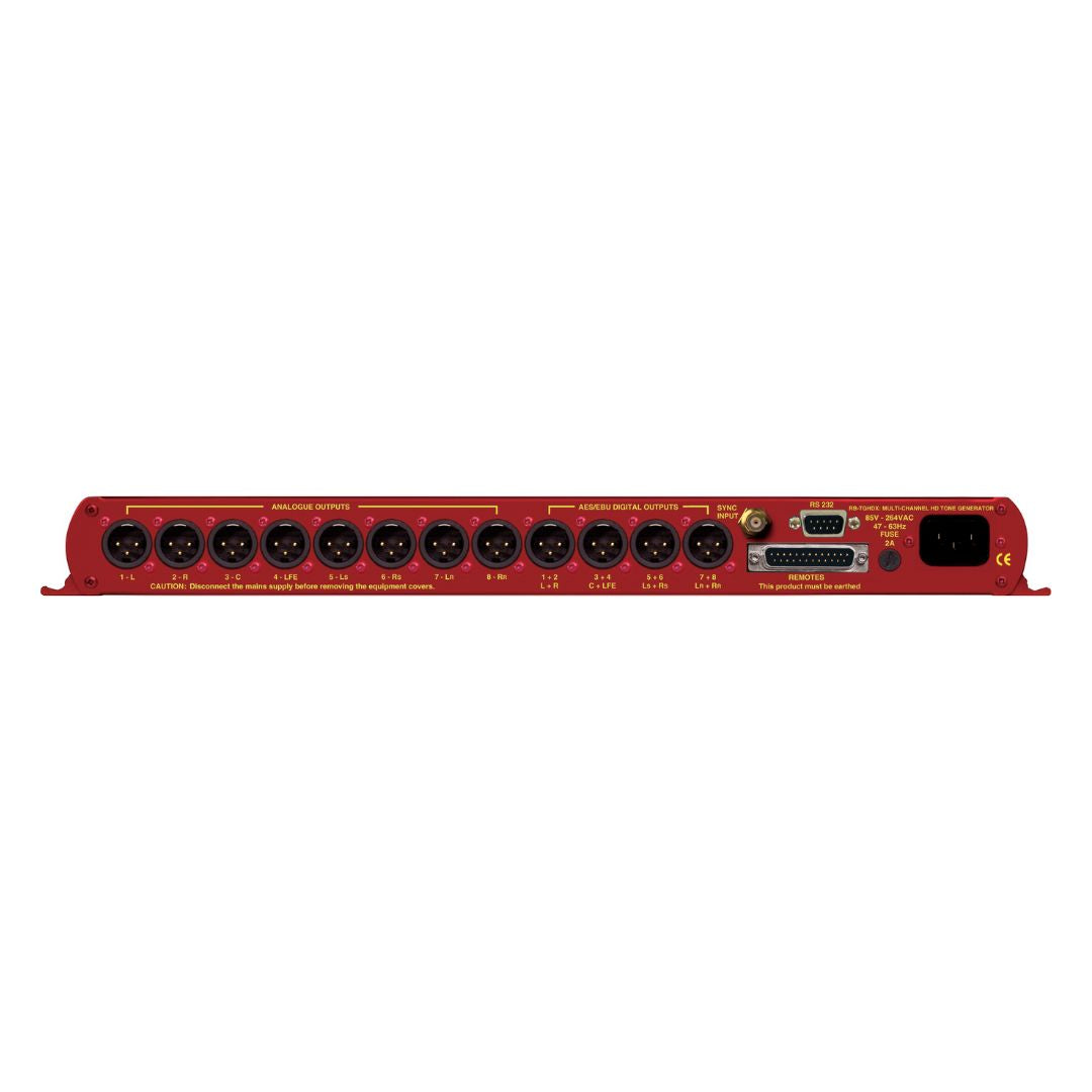 Rear view of Sonifex RB-TGHD XLR on white background